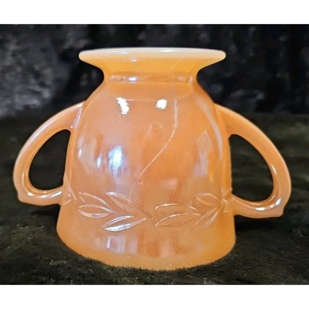 Anchor Hocking peach luster